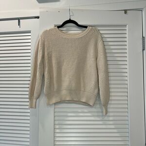 GAP Women's Cream Crew Neck Sweater